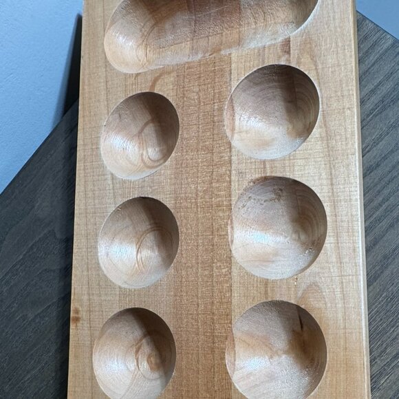 Solid Wood Mancala Game Board — Classic Strategy Game - Picture 6 of 9